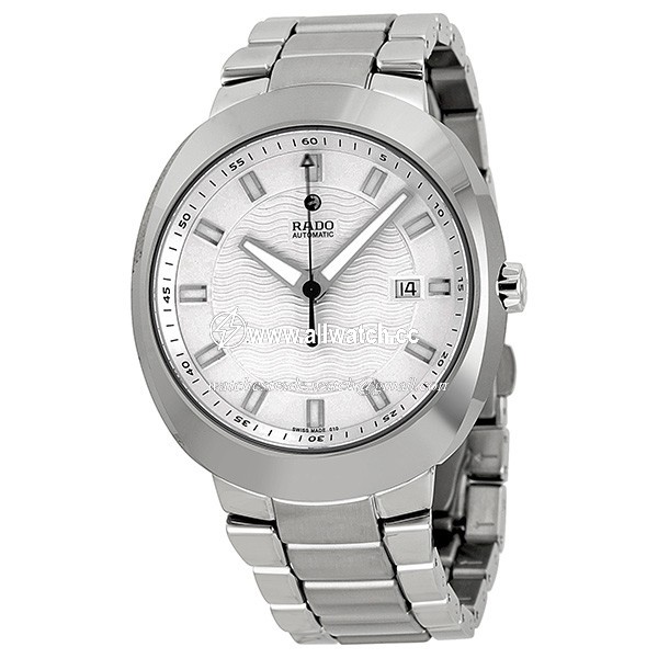 Rado R15938103 D-Star Mens Automatic Silver-tone Ceramos (hi-tech Ceramic and Metal)