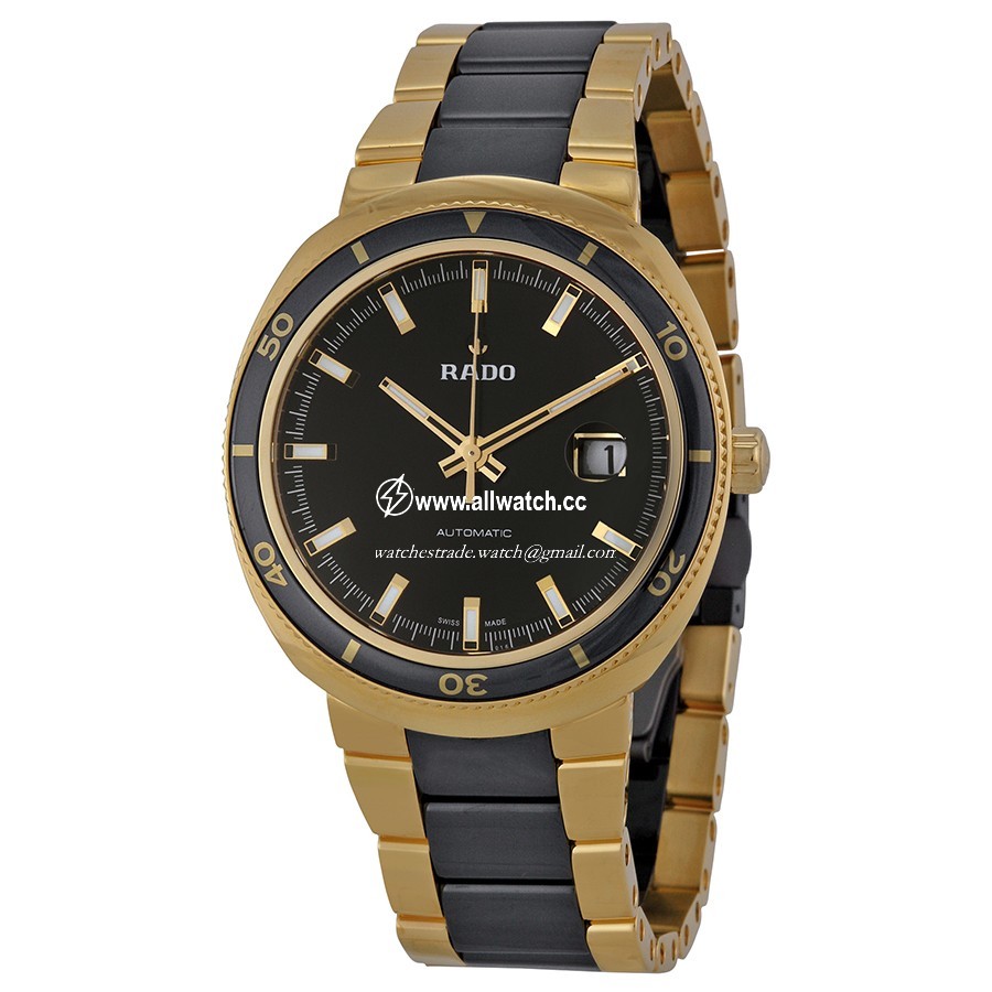 Rado R15961162 D-Star Mens Automatic Yellow Gold PVD Stainless Steel