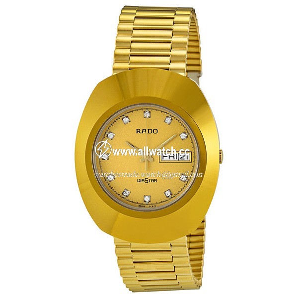 Rado R12393633 Diastar Mens Quartz Gold-tone Stainless Steel