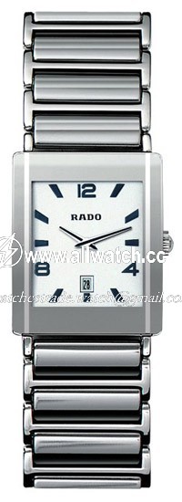 Rado R20484112 Integral Mens Quartz Platinum-tone Ceramic