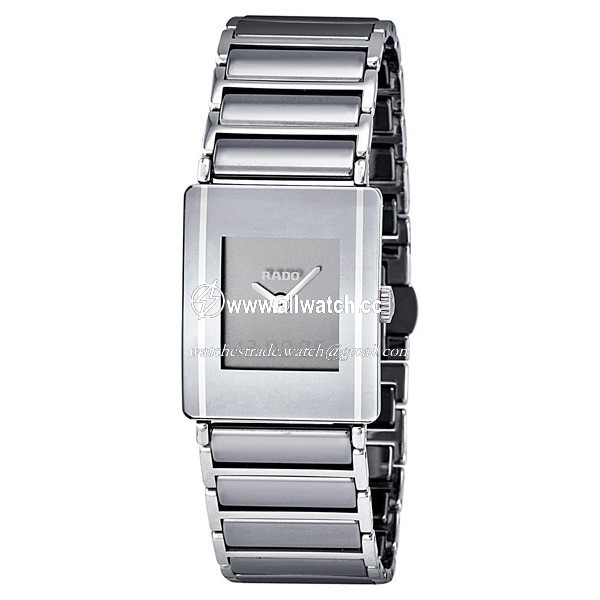 Rado R20664152 Integral Mens Quartz Scratch-proof Platinum-tone ceramic