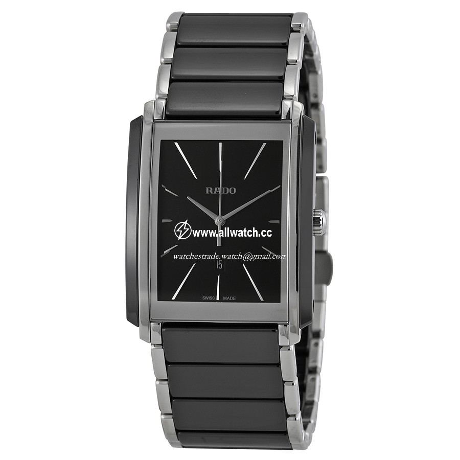Rado R20963152 Mens Quartz Black Ceramic and Stainless Steel