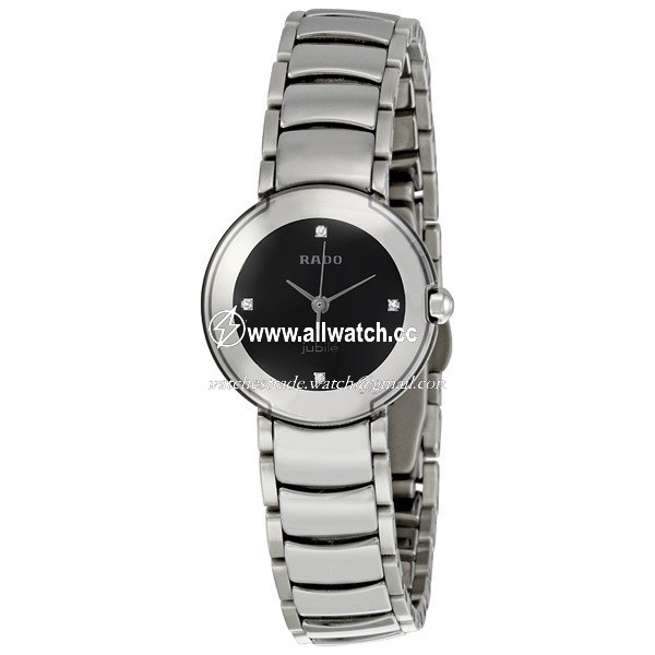 Rado R22594712 Ladies Quartz Platinum-tone Ceramic