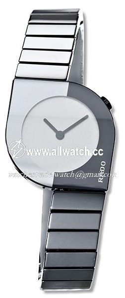 Rado R25473102 Ladies Quartz Black and Gray Ceramic