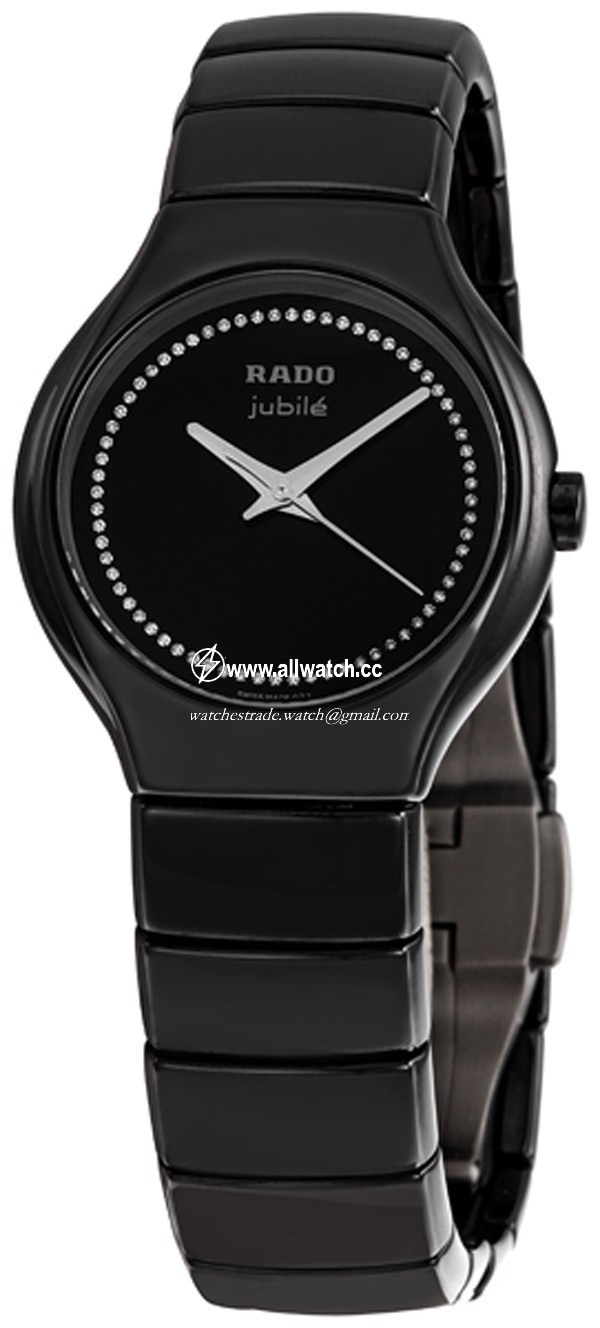 Rado R27655732 Ladies Quartz Black Ceramic