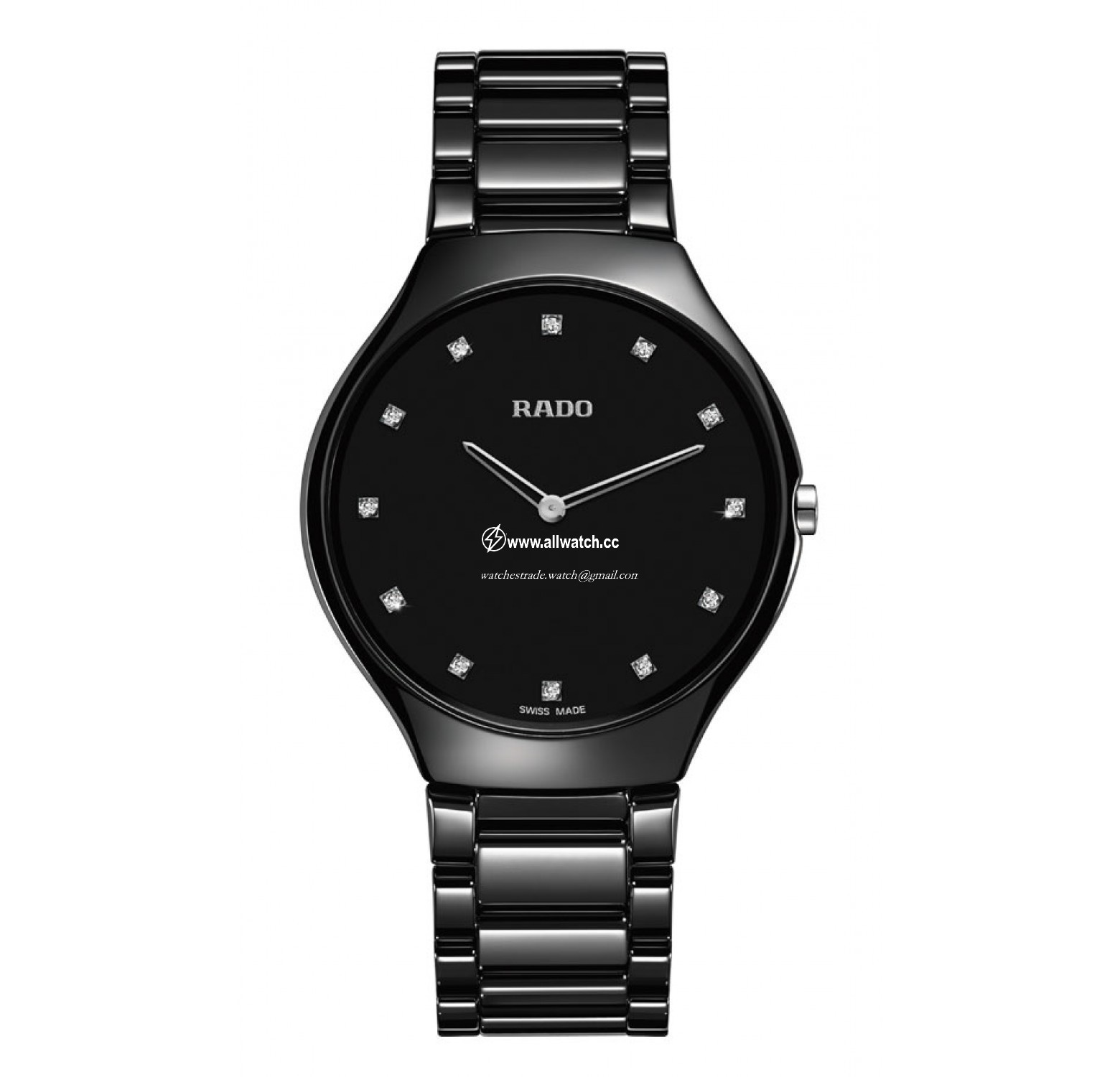 Rado R27741732 Ladies Quartz Black High-tech ceramic