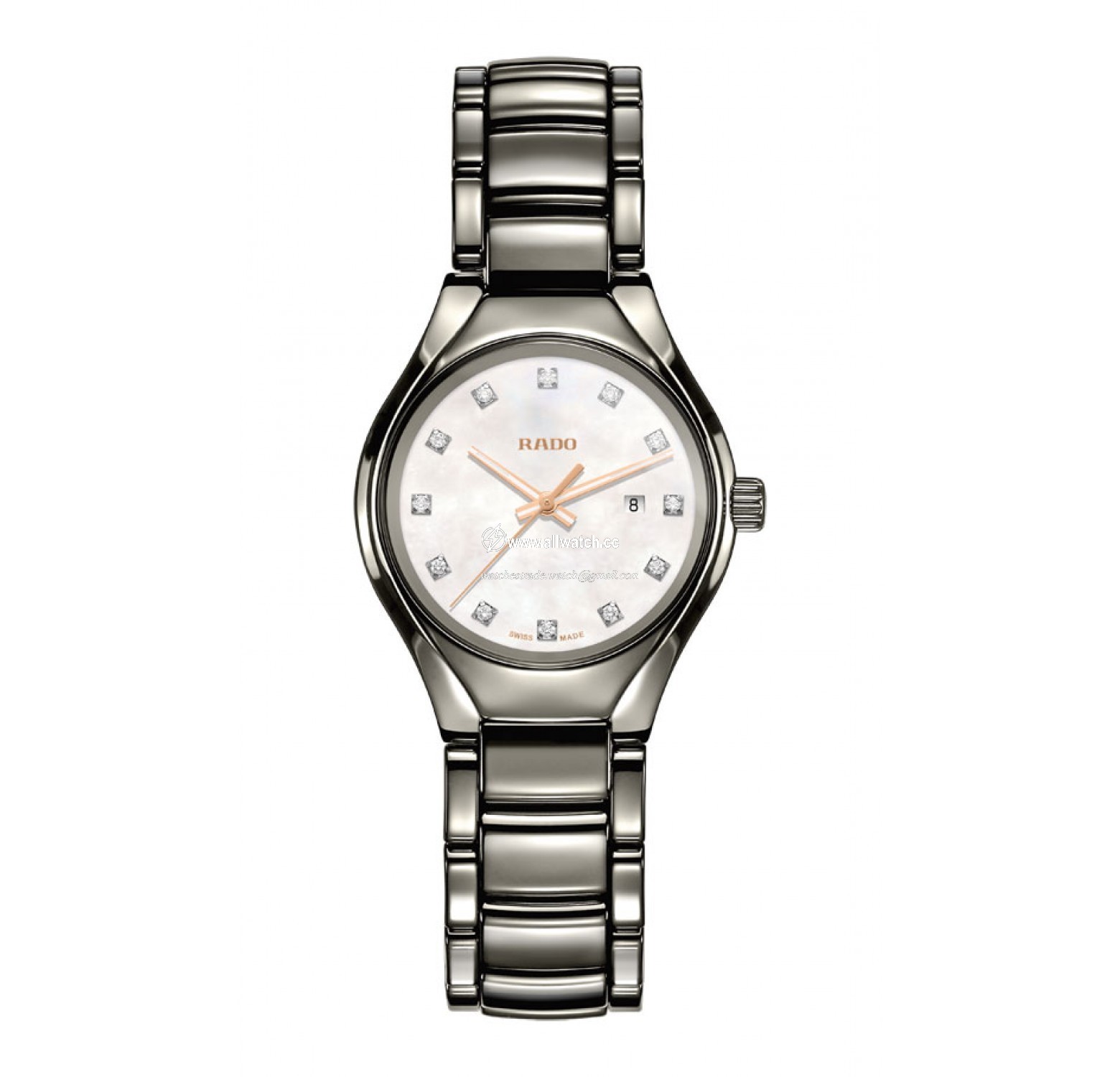 Rado R27060902 TRUE Ladies Quartz Plasma high-tech ceramic