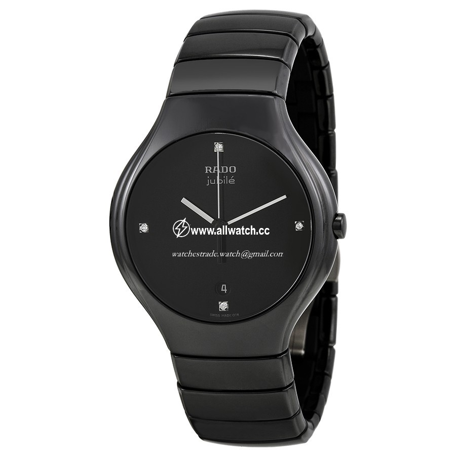 Rado R27653742 TRUE Mens Quartz Black Ceramic