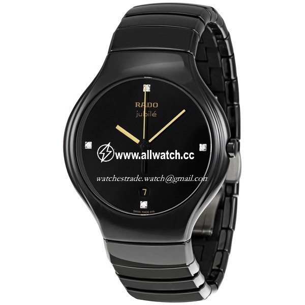 Rado R27653752 TRUE Mens Quartz Black Ceramic