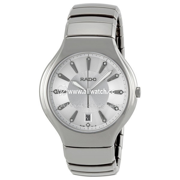 Rado R27654102 TRUE Mens Quartz Platinum-tone Ceramic