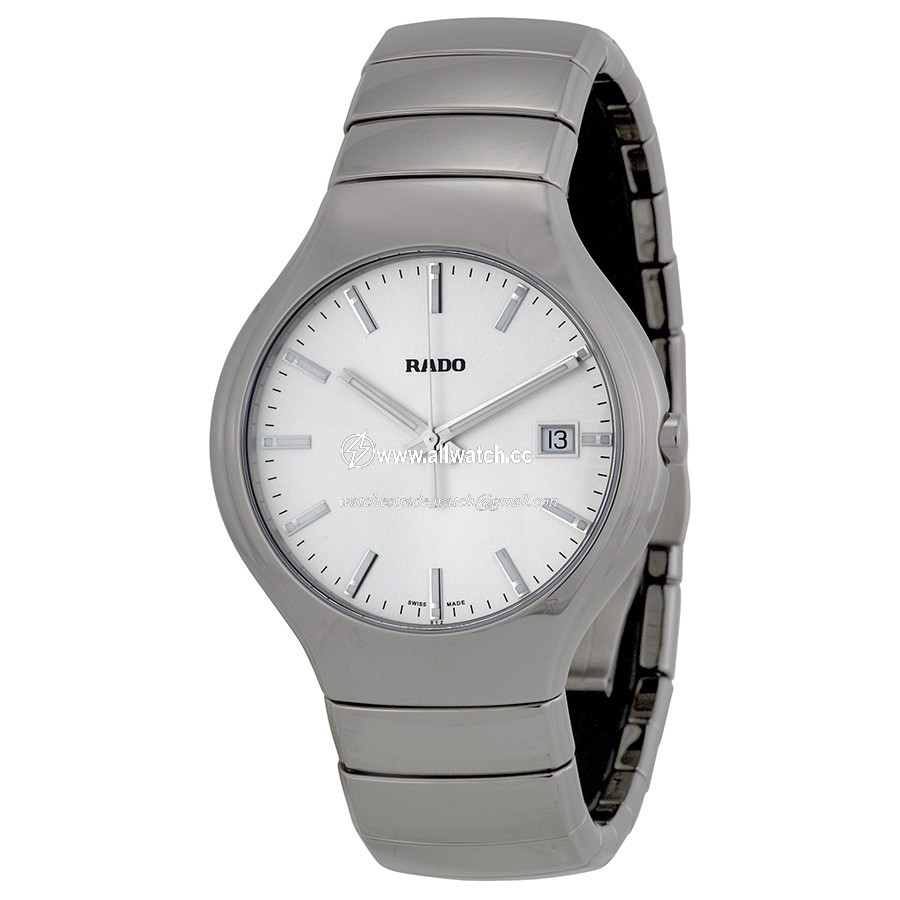 Rado R27654122 TRUE Unisex Quartz Platinum-tone Ceramic