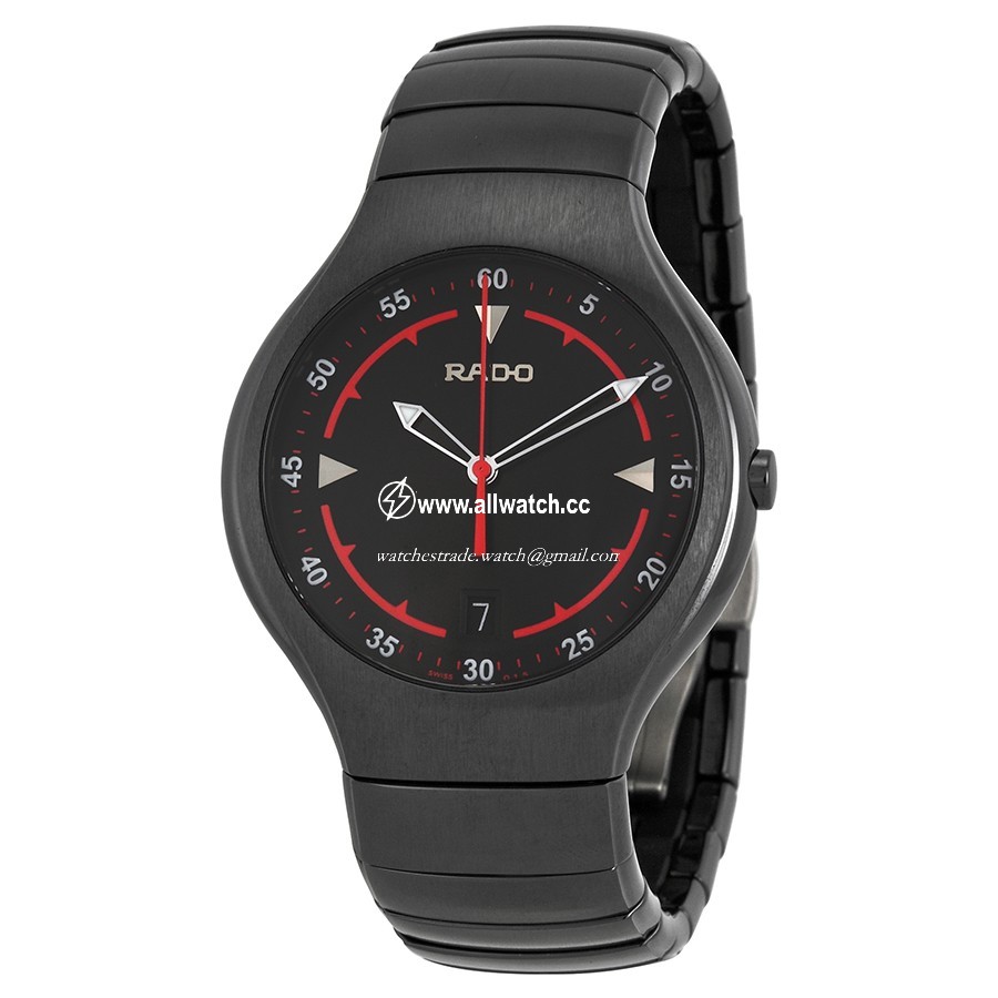 Rado R27677152 TRUE Mens Quartz Black High Tech Ceramics