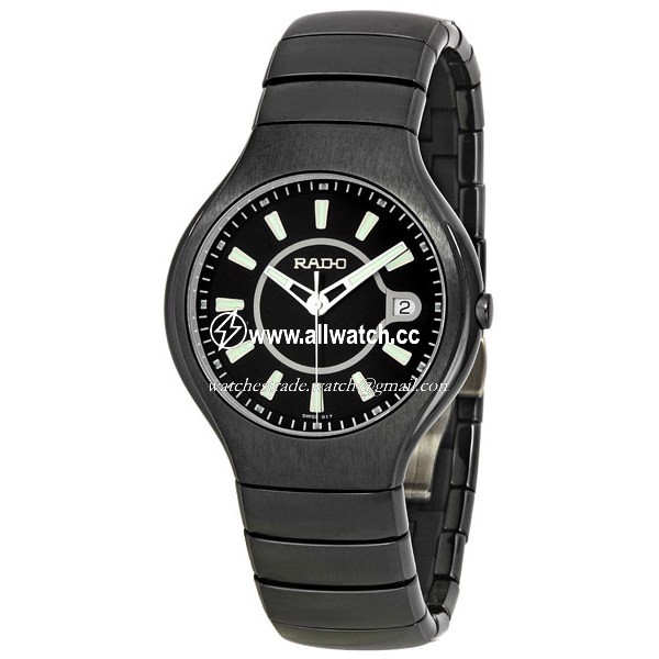 Rado R27677172 TRUE Mens Quartz Platinum-tone Ceramic