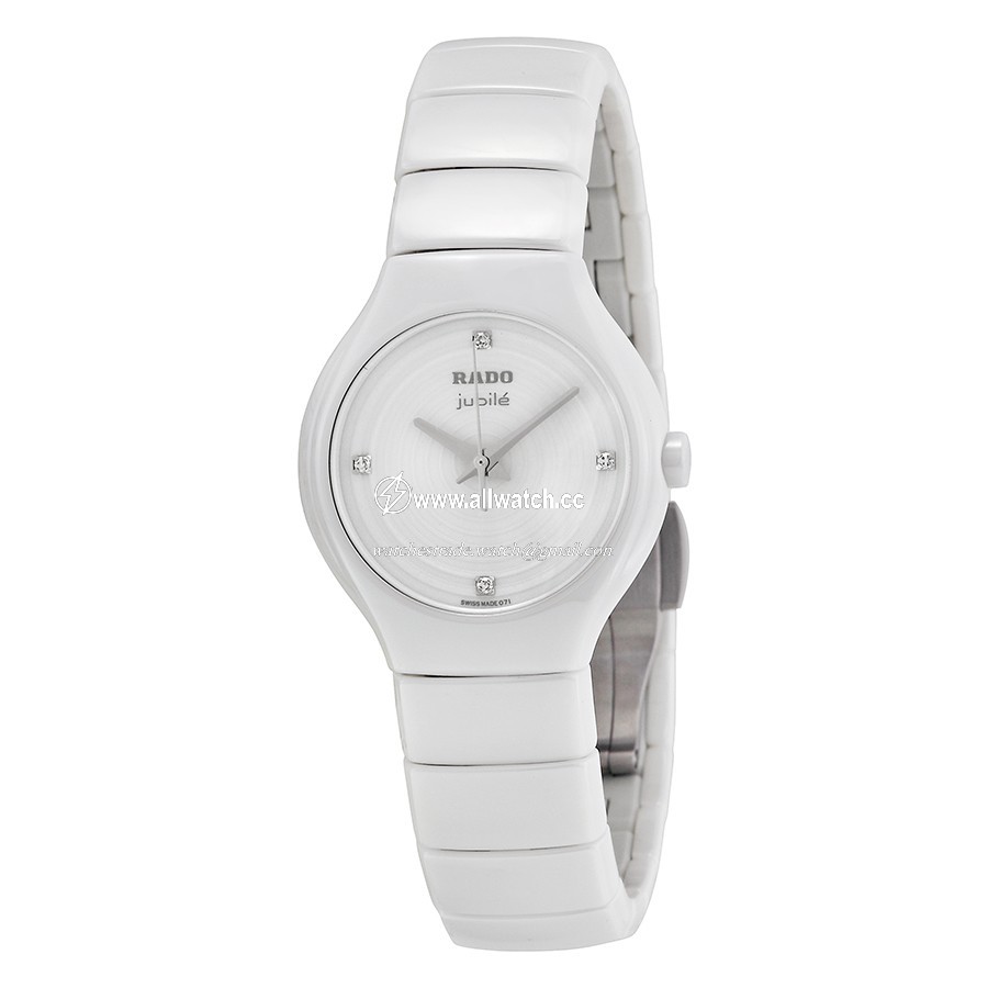 Rado R27696712 TRUE Ladies Quartz White Ceramic
