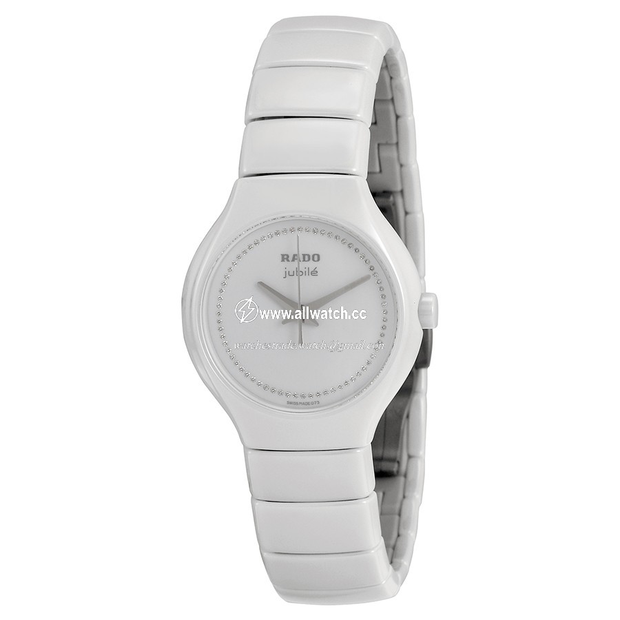 Rado R27696732 TRUE Ladies Quartz White Ceramic