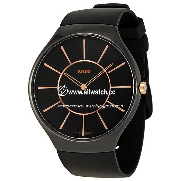 Rado R27741159 TRUE Unisex Quartz Black Ceramic