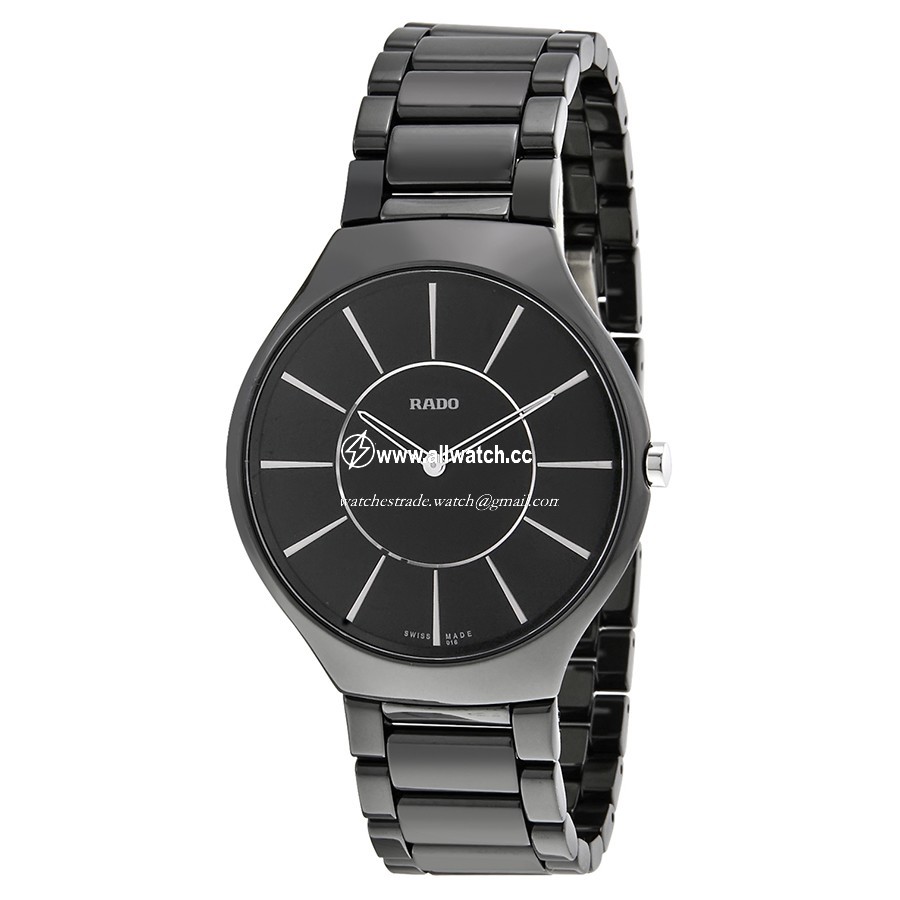 Rado R27741162 TRUE Mens Quartz Black Ceramic