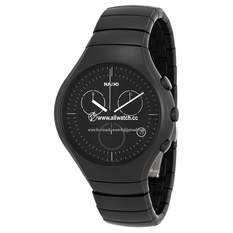 Rado R27815152 TRUE Mens Quartz Black Ceramic