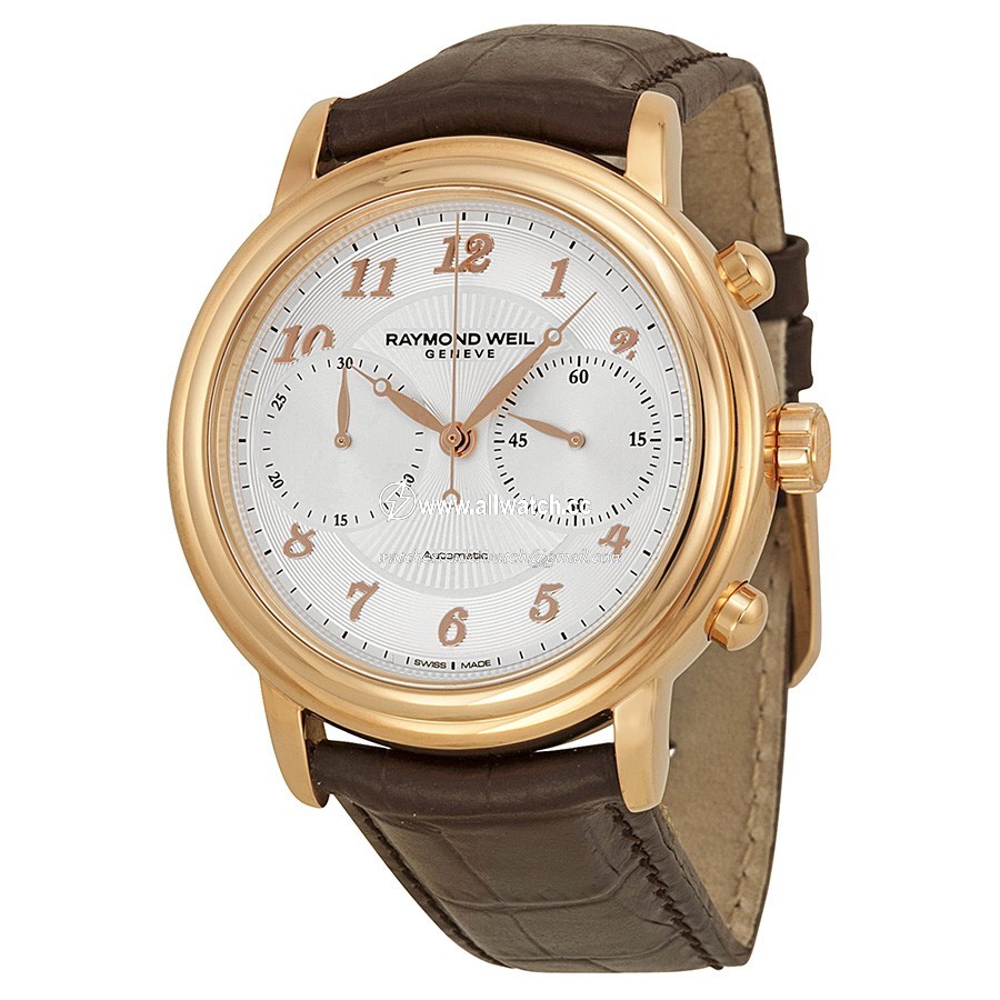 Raymond Weil 4830-PC5-05658 Maestro Mens Automatic Rose Gold PVD Stainless Steel