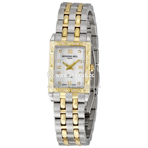Raymond Weil 5971-SPS-00995 Tango Ladies Quartz Stainless Steel and 18kt Yellow Gold