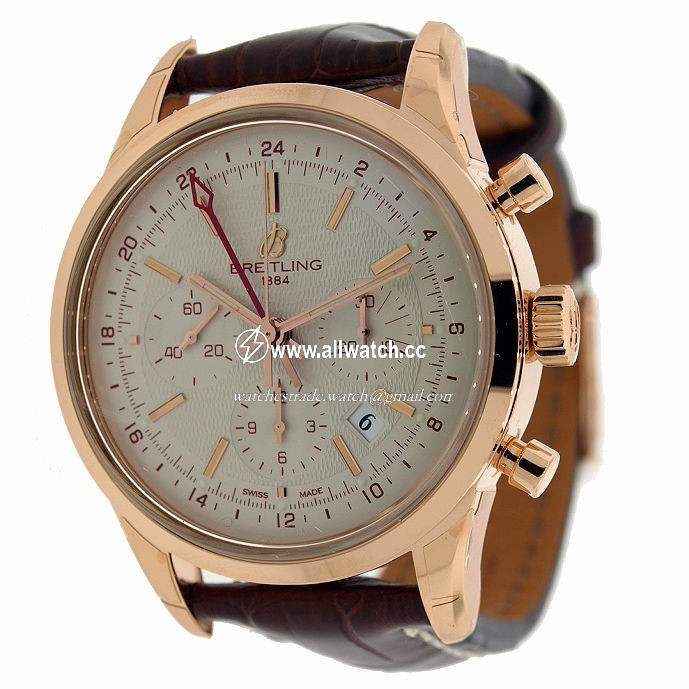 Breitling RB045112-G773SS Transocean Mens Automatic 18kt Rose Gold