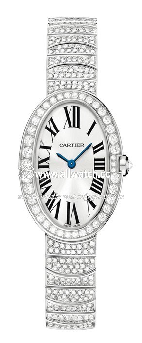 Cartier WB520011 Baignoire Ladies Quartz Rhodiumized 18kt White Gold