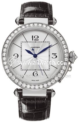 Cartier WJ120251 Pasha de Cartier Mens Automatic 18kt White Gold