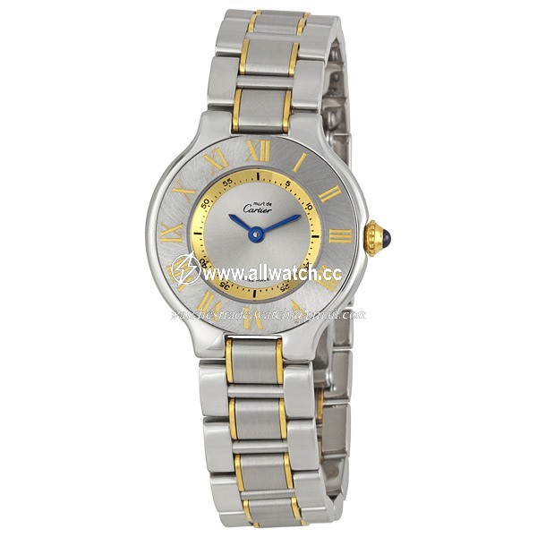 Cartier W10073R6 Must 21 Ladies Quartz Two-tone Stainless Steel