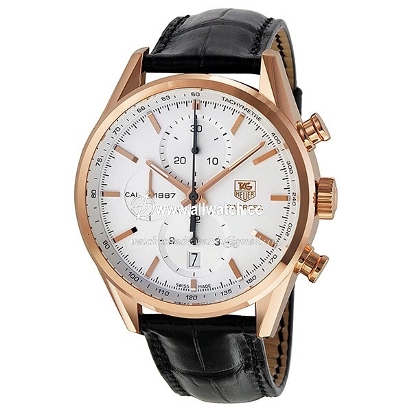 Tag Heuer CAR2140.FC8145 Carrera Mens Automatic Polished 18kt Rose Gold