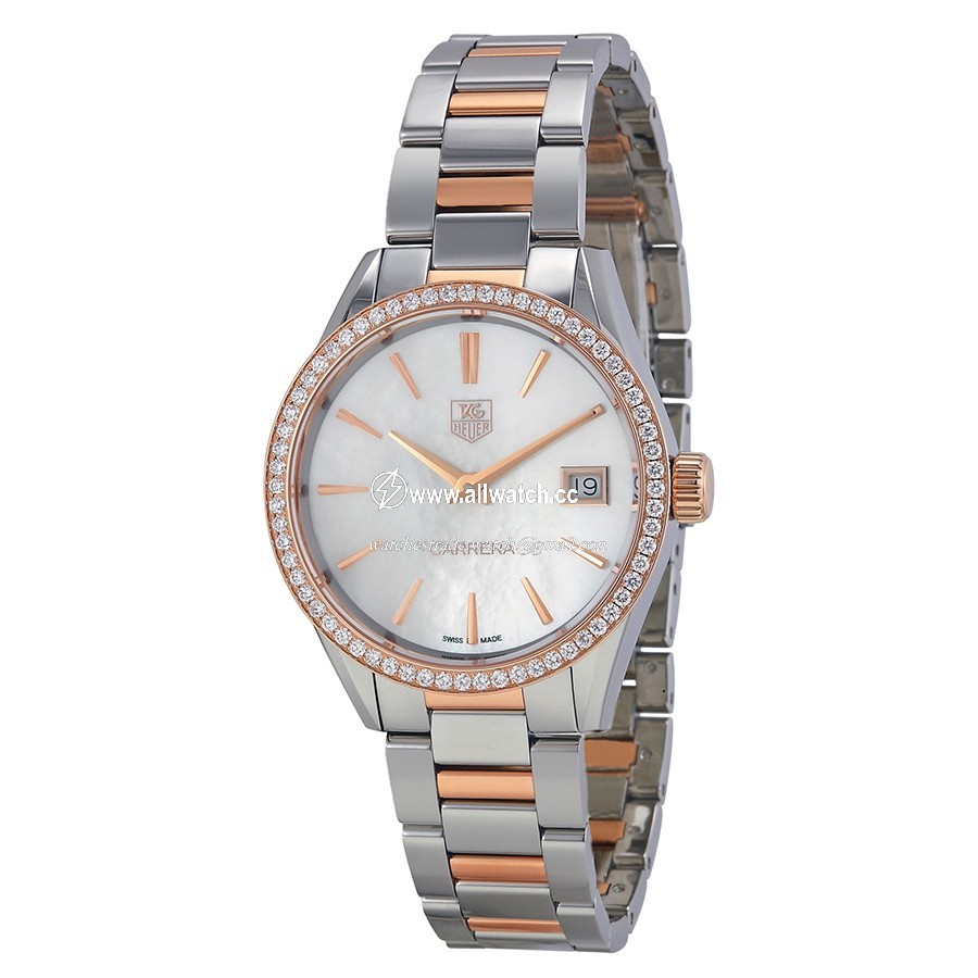 Tag Heuer WAR1353.BD0774 Carrera Ladies Quartz 18kt Rose Gold