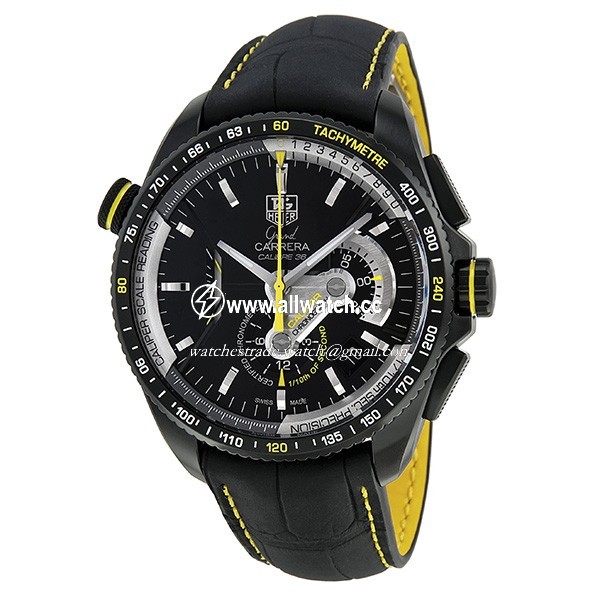 Tag Heuer CAV5186.FC6304 Grand Carrera Mens Automatic Black Titanium