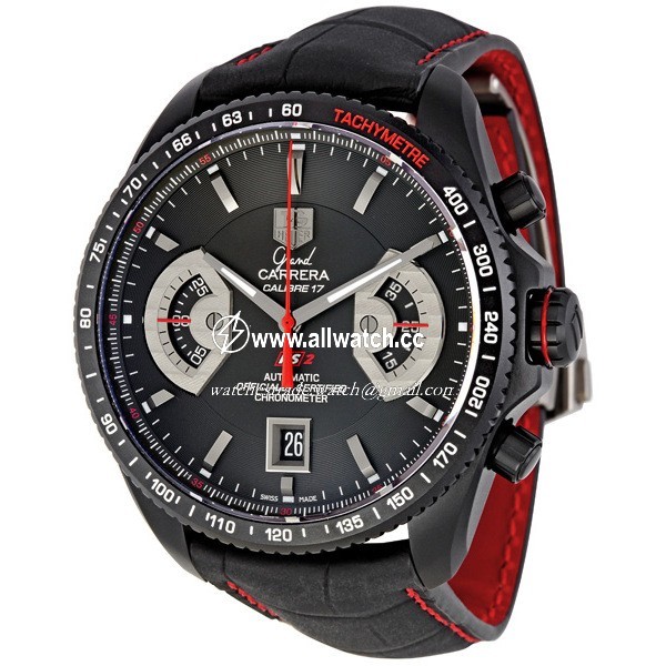 Tag Heuer CAV518B.FC6237 Grand Carrera Mens Automatic Titanium-coated stainless steel case