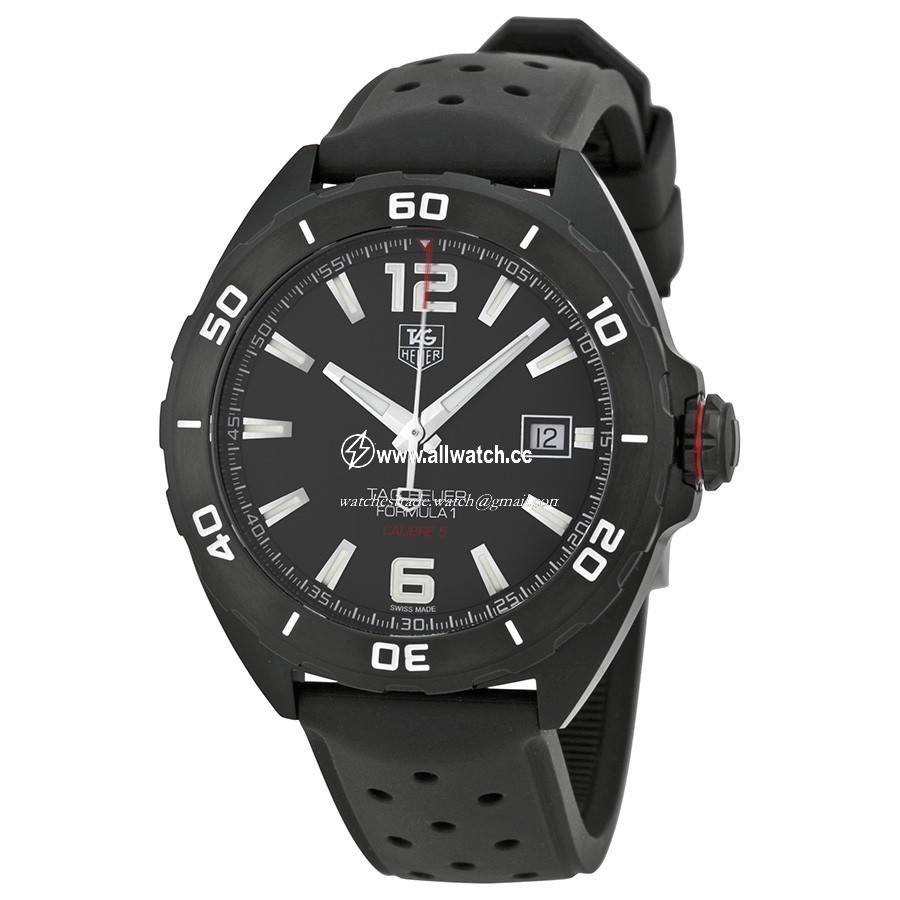 Tag Heuer WAZ2115FT8023 Mens Automatic Black Titanium Carbide Coated Steel