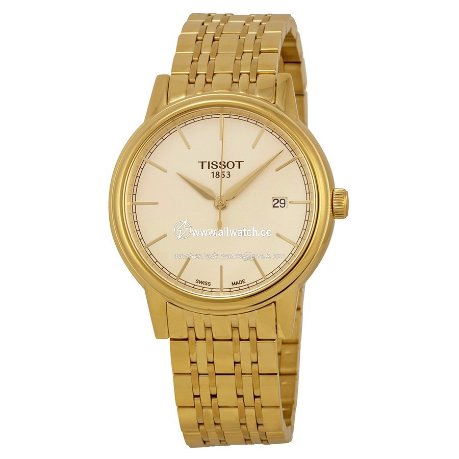 Tissot T0854103302100 Carson Mens Quartz Yellow Gold-plated Stainless Steel