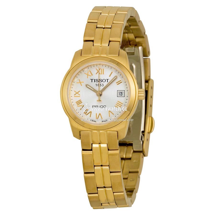 Tissot T0492103303300 PR 100 Ladies Quartz Gold-tone Stainless Steel