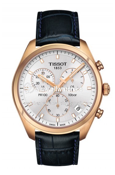 Tissot T1014173603100 PR 100 Mens Quartz Rose Gold-tone Stainless Steel