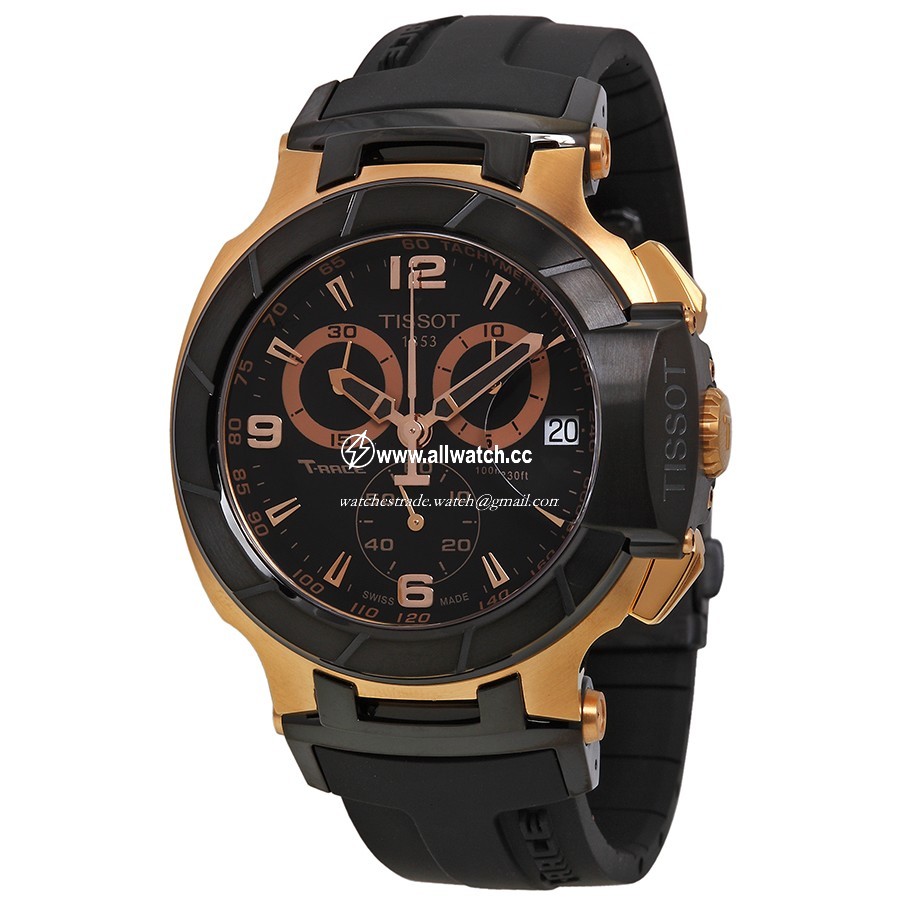Tissot T0484172705706 T-Race Collection Mens Quartz Rose Gold-tone Stainless Steel
