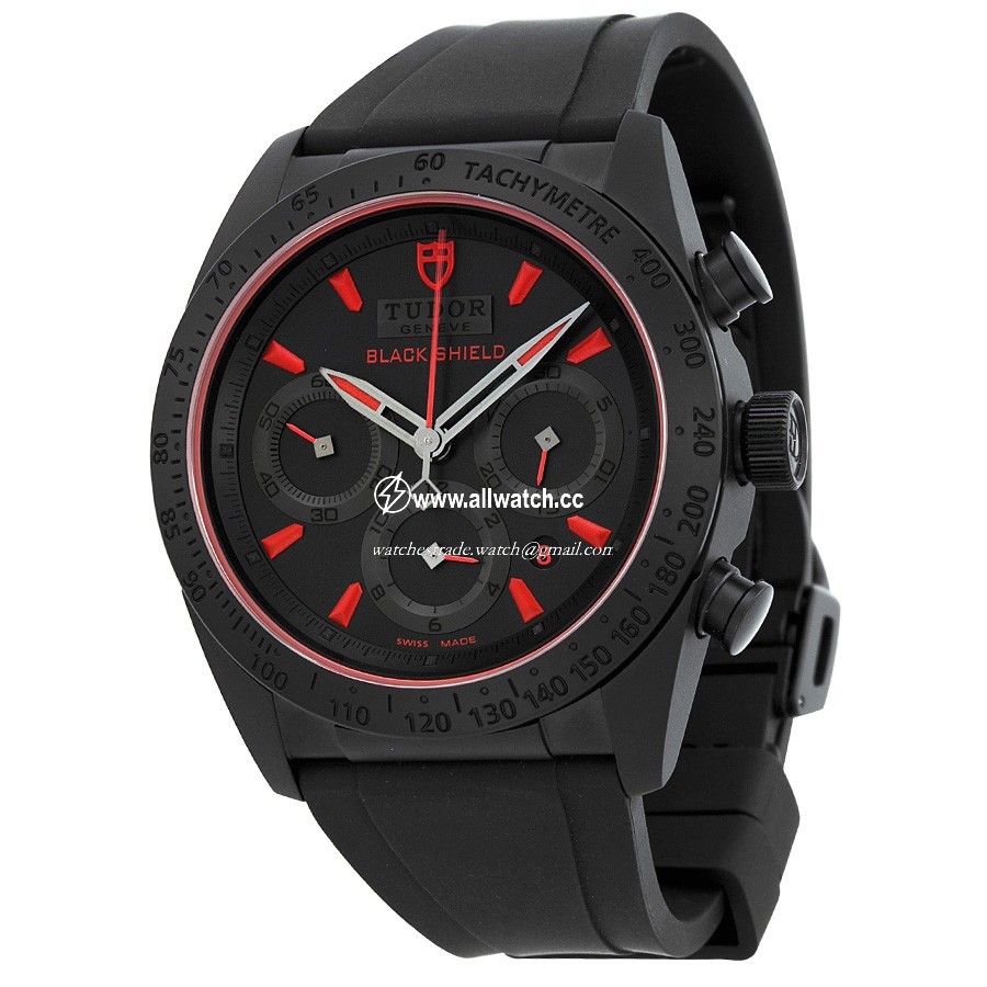 Tudor 11385 Fastrider Mens Automatic Black Ceramic