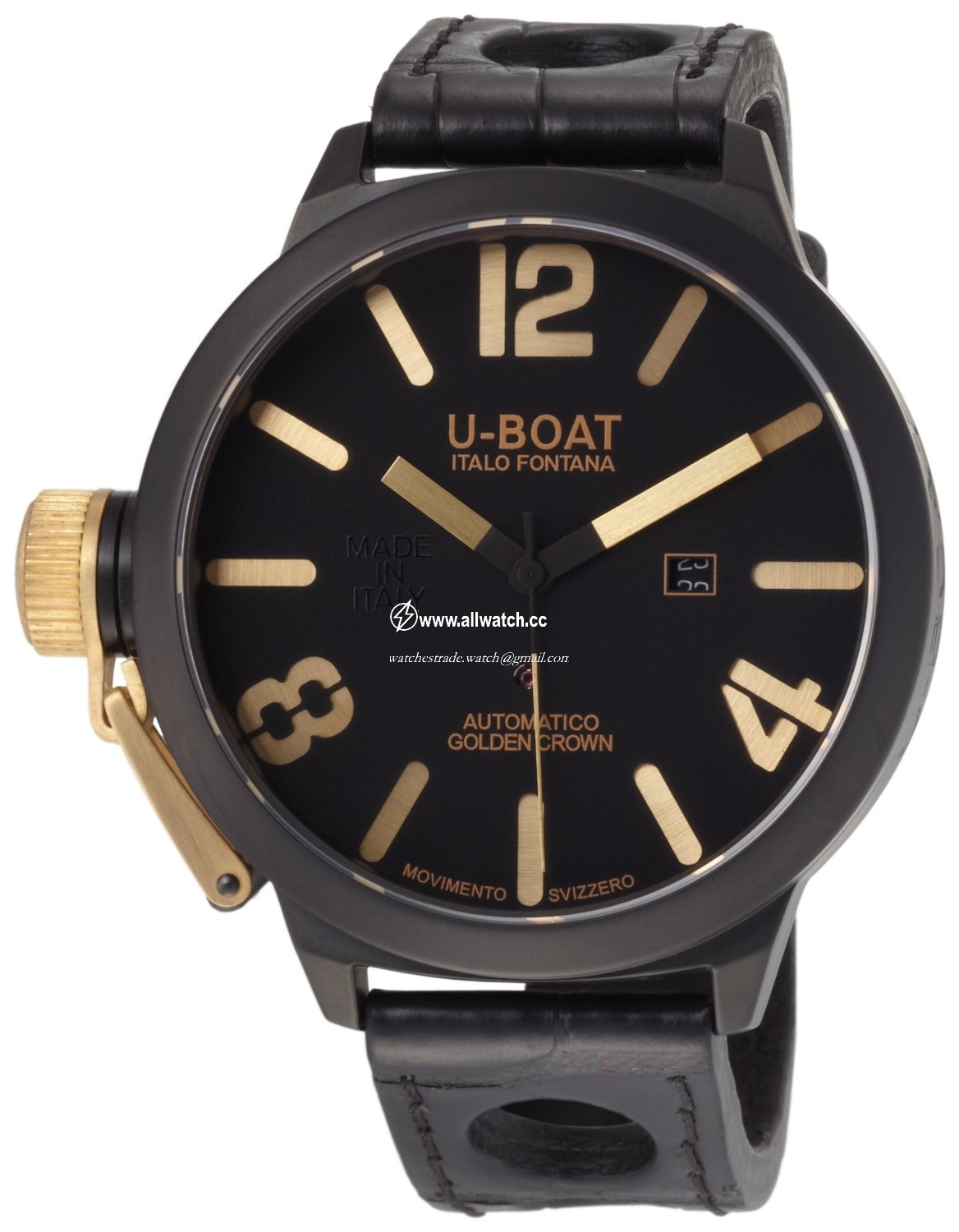 U-Boat 1215 Classico Mens Automatic Black Ceramic