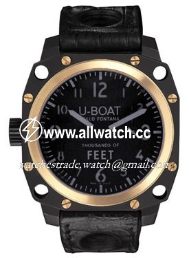 U-Boat 5328 Thousands of feet Mens Automatic Black PVD Stainless Steel and 18kt Yellow Gold