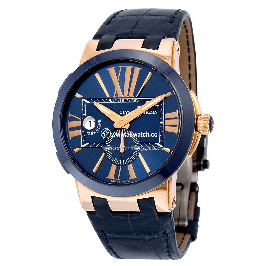 Ulysse Nardin 246-00-5-43 Mens Automatic 18K Rose Gold