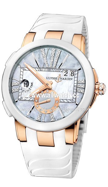 Ulysse Nardin 246-10-3-392 Ladies Automatic Rose Gold And Ceramic