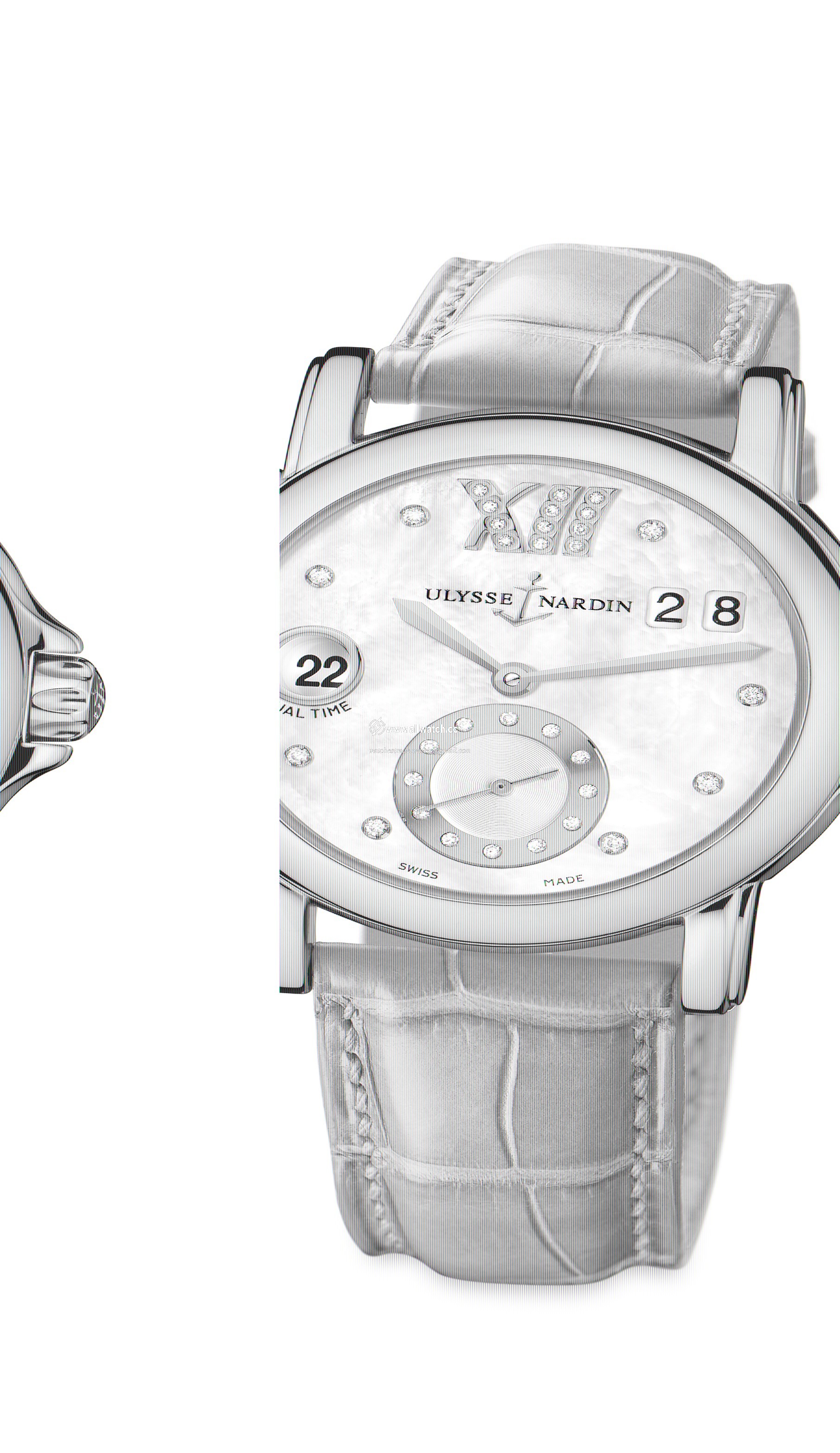 Ulysse Nardin 246-22-391 Ladies Automatic 18kt Rose Gold