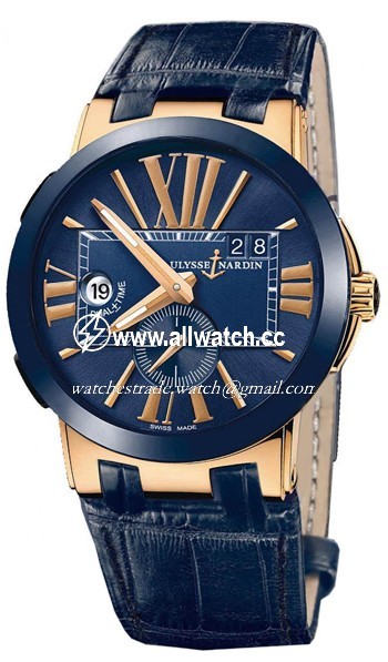 Ulysse Nardin 246005-43 Mens Automatic 18K Rose Gold