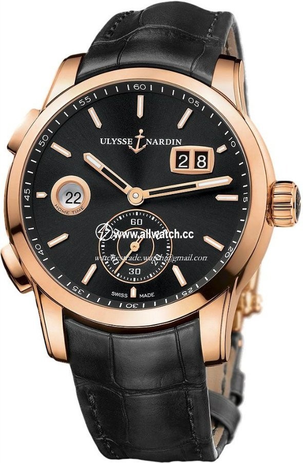 Ulysse Nardin 3346-126/92 Mens Automatic 18kt Rose Gold