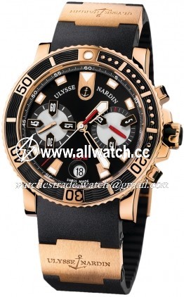 Ulysse Nardin 8006-102-3a/92 Mens Automatic 18kt Rose Gold
