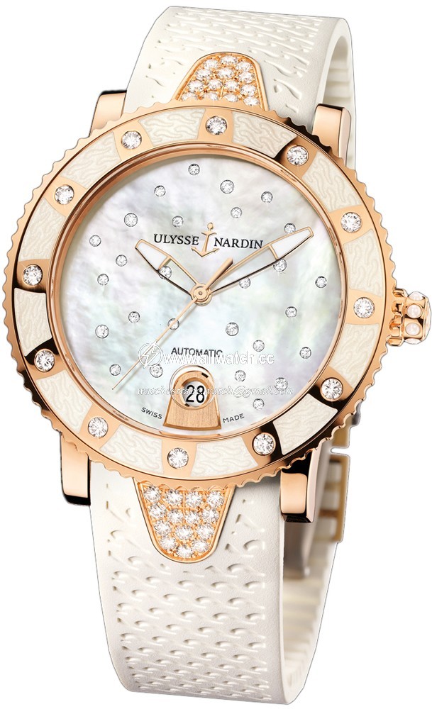 Ulysse Nardin 8106-101e-3c/20 Ladies Automatic 18K Rose Gold