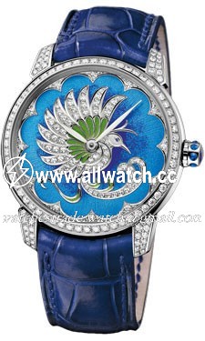 Ulysse Nardin 8150-112-2-PB Ladies Automatic 18kt White Gold Case Set with Diamonds