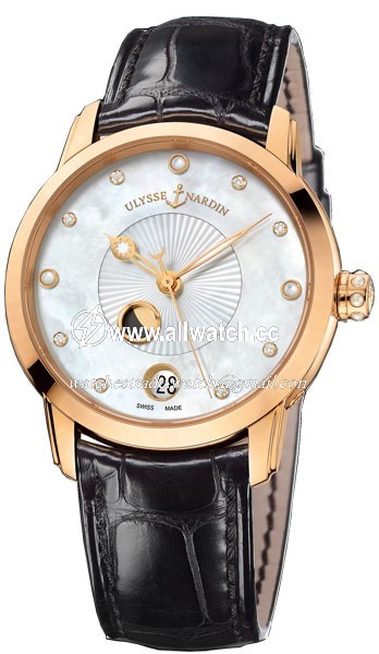 Ulysse Nardin 8296-123-2-991 Ladies Automatic 18kt Rose Gold