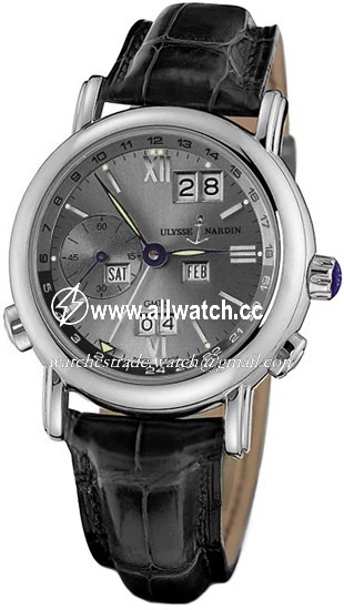 Ulysse Nardin 320-22/32 GMT Perpetual Mens Automatic 18kt White Gold